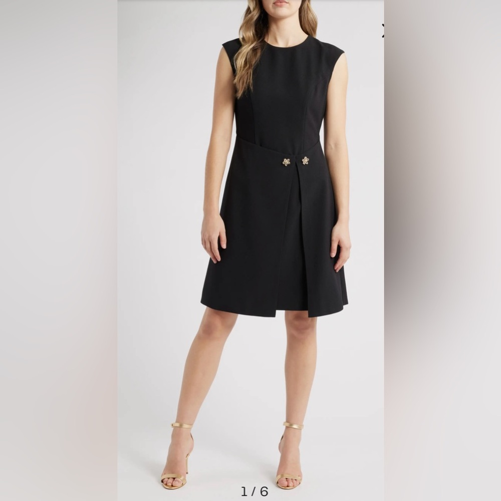 Eliza J Dress NWT Black 6 Cocktail Shift Career